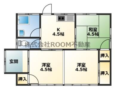 中内貸家の間取り