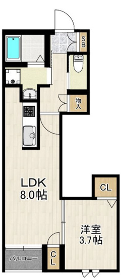 【間取り】 | フルール博多　★プライスホームなら仲介手数料が割引価格です★