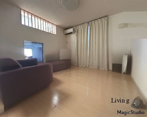 中古戸建　滑川町月の輪5-2-12の居間・リビング