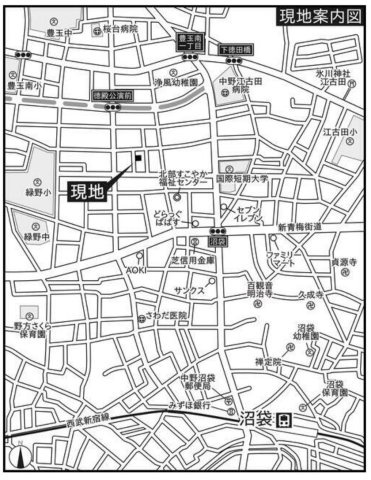 ビラ江古田の地図
