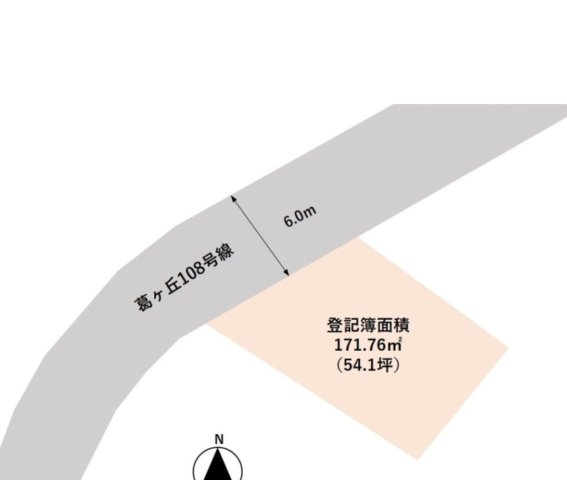 売土地　掛川市大多郎の区画図