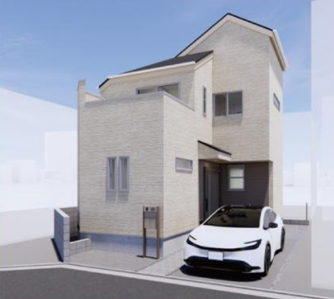 横浜市港北区高田西3丁目 新築戸建て【仲介手数料無料】の外観パース