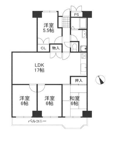 青葉丘マンションの間取り