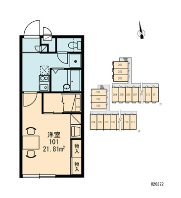 【区画図】 | ブラッサム木津