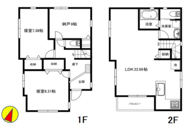 【間取り】 | 【仲介手数料１００万円ＯＦＦ！】■富士山も見える豪快な眺望■ＬＤＫ２２帖 | ３ＬＤＫ＋車庫
【お得な諸費用サービスキャンペーン中！！】
■詳細は「物件概要」の「諸費用」欄をご確認下さい！
■ＬＤＫ２２．６帖
■車庫は幅３ｍ、長さ７ｍあります。
■内覧可
