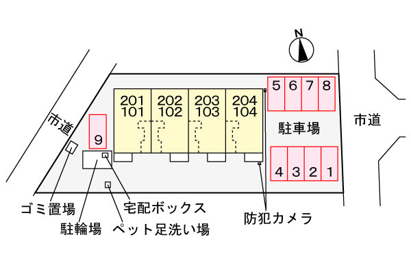 ネクサスの区画図