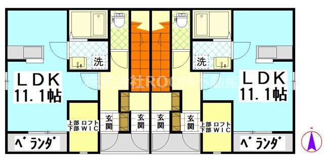 クローバーハイツ川東の間取り