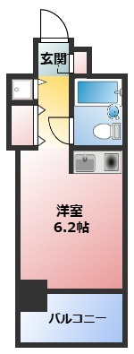 【間取り】 | 朝日プラザアムネット天満町