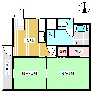 サンライズマンションの間取り