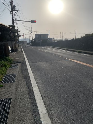 紀の川市尾崎　売土地の前面道路含む現地写真