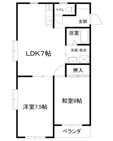 レジデンスアマダの間取り