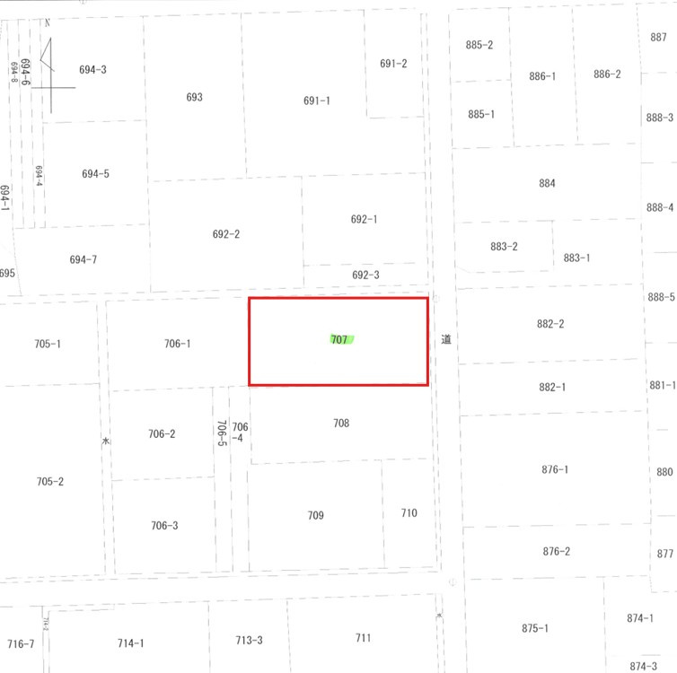 コンフォートヒルズ前橋東片貝町2期売地の区画図