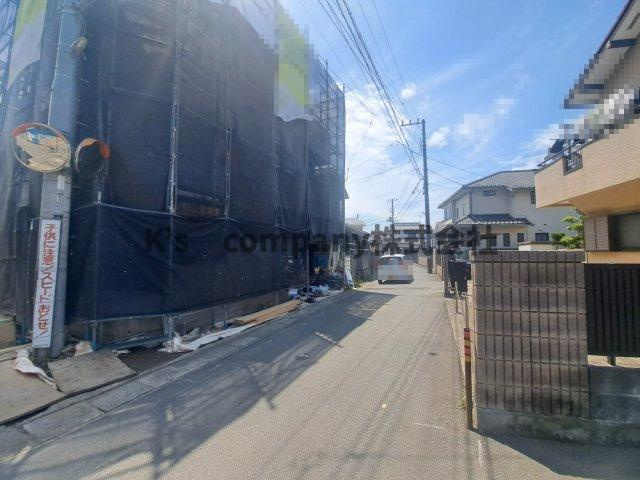 茅ヶ崎市南湖2丁目　新築戸建　3号棟の前面道路含む現地写真|2025.5.8撮影◇
