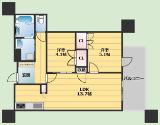 【間取り】 | Brillia Tower箕面船場 TOP OF THE HILL