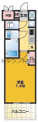 【間取り】 | プレサンスジェネ新栄町駅前葵 | 間取りです