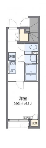 【間取り】 | クレイノ聡 | 代表的な間取のため実際の間取とは異なる場合があります