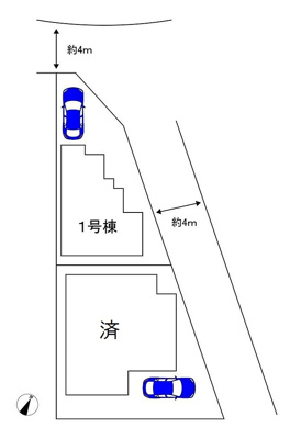 【区画図】 | 八田寺町　新築分譲住宅　全２区画