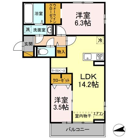 シャルムの間取り