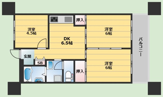【間取り】 | シャトー箕面