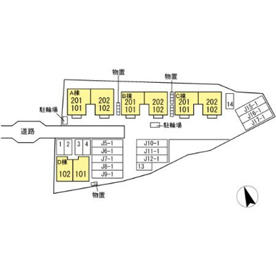 【区画図】 | フォンテーヌ Ｂ