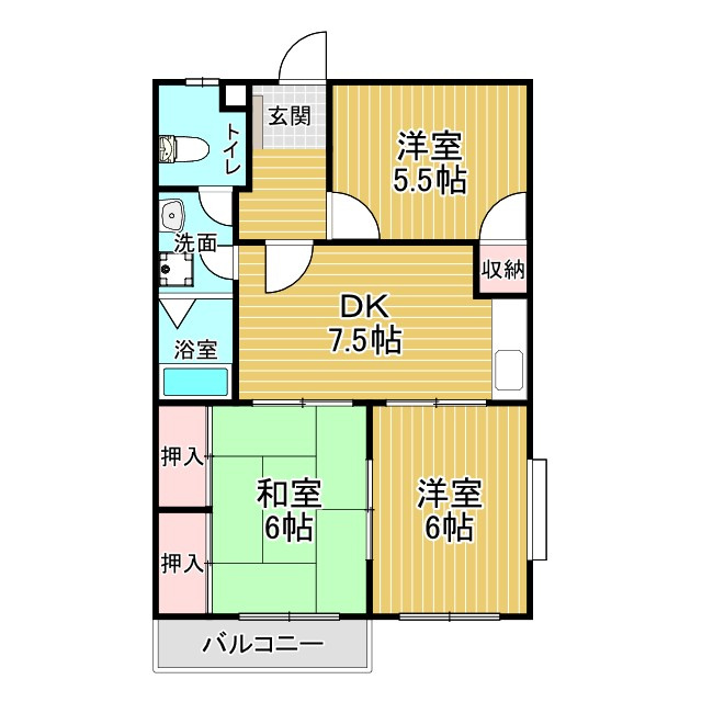 エグゼサカエの間取り