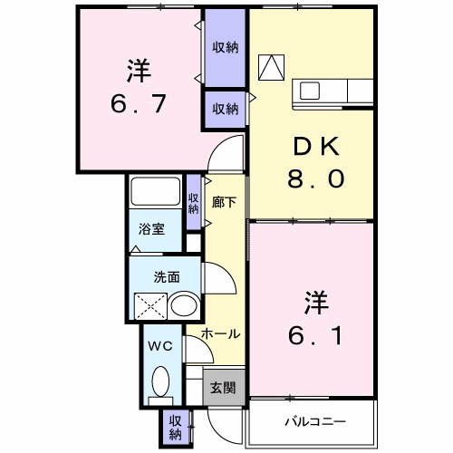 グレイス　スクエア　Ａ棟の間取り|駅が徒歩圏内にあります◎