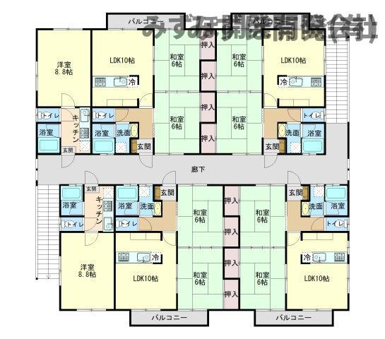 東根市温泉町1丁目14-14　ハートフルハウスBの間取り