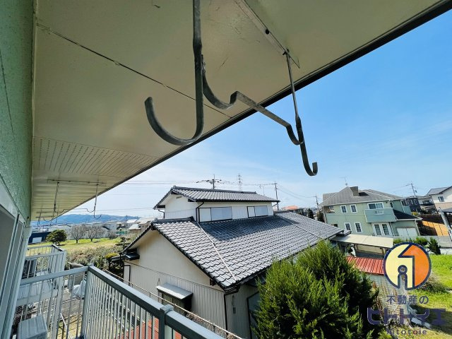 グリーンハイツサカエのバルコニー|バルコニーには洗濯物干しスペースがあります