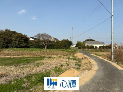 【前面道路含む現地写真】 | 宇部市東岐波土地(計10筆／1419坪）