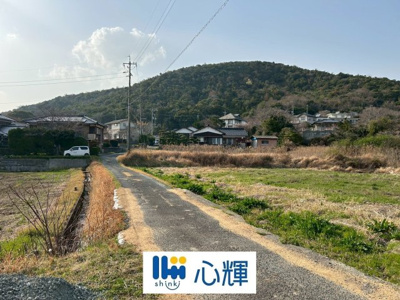 【前面道路含む現地写真】 | 宇部市東岐波土地(計10筆／1419坪）