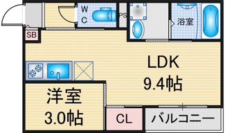【間取り】 | GRANDTIC西野並 | 略図の為、現状優先