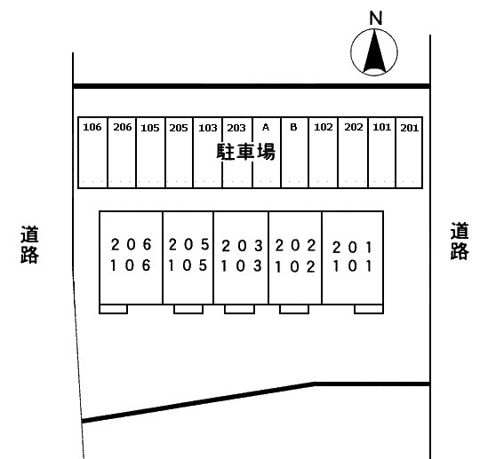 ジュネスアノンβの区画図