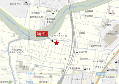 【地図】 | 四日市市河原田町《1号棟》 | 広域Map
