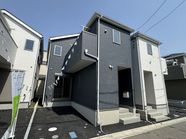 葛飾区西水元５丁目新築戸建【幸田小学校：7分】の外観|9号棟外観・完成済み内覧可能です！
