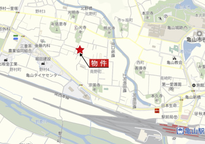 【地図】 | 亀山市南野町 | 広域Map