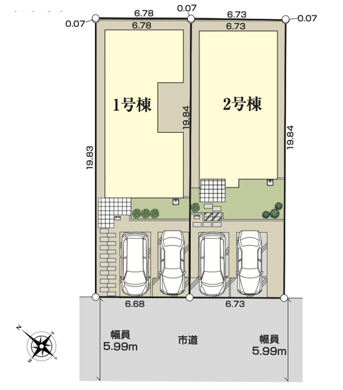 【区画図】 | 熊谷市久下　いろどりアイタウン　新築戸建　全2棟　2号棟