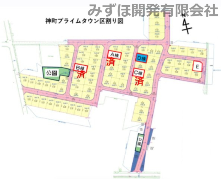 東根市神町西一丁目　神町プライムタウン【D棟】の区画図