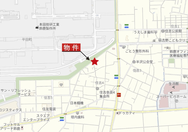 【地図】 | 鈴鹿市住吉4丁目 | 広域Map