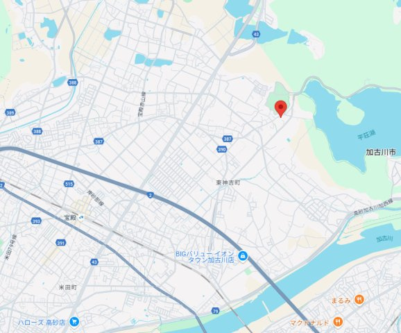【地図】 | 加古川市東神吉町天下原　土地