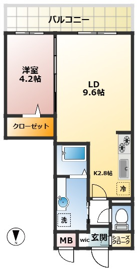 レジデンス喜志の間取り