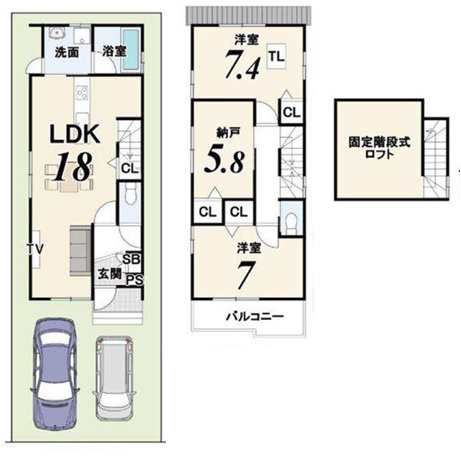 【間取り】 | K41258-2号地大宮