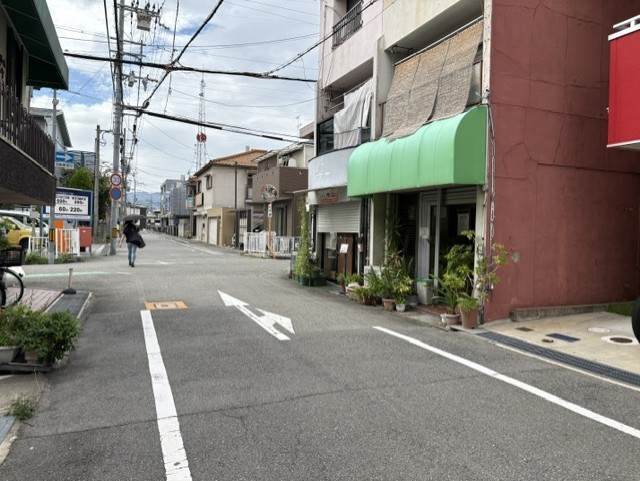 ハウスアイ立花Ⅱの周辺|物件前の道路の感じです