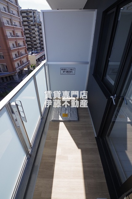 ルネフラッツ黒川Ⅱのバルコニー