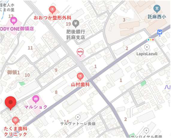 よかタウン／東区御領1丁目１期／１号棟の地図