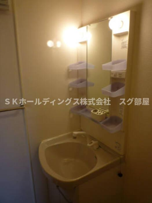 ラ・ピュールメゾン　D棟の洗面所