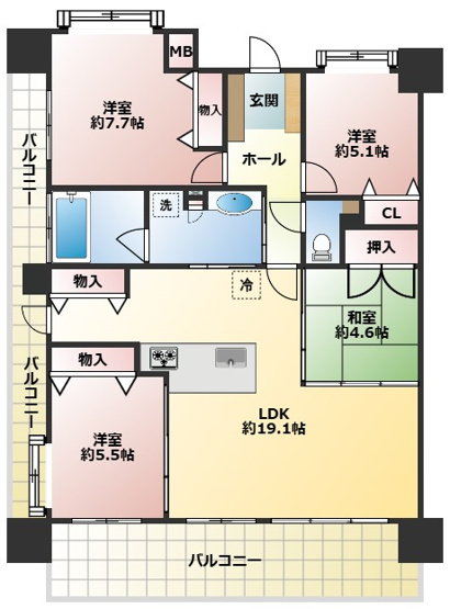 【間取り】 | トラスト大津ネクサージュ