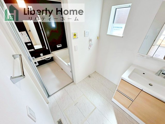 守谷市けやき台2丁目24-1期　新築戸建　1号棟の脱衣所