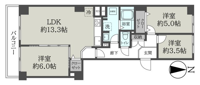 ネオコーポ東武庫川の間取り