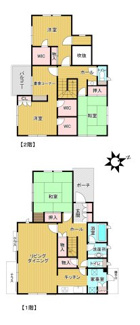 【間取り】 | 小林浅間三丁目戸建 | 建物約41.95坪の４LDK