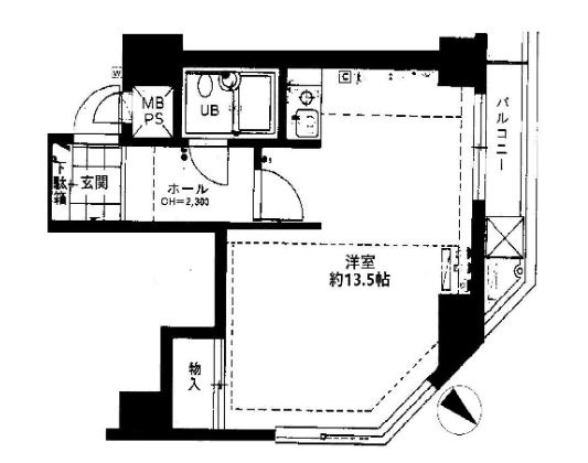 パレドール中野の間取り